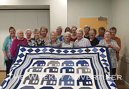 WE CARE: Stawell Patchwork and Quilters Group members donated 45 quilts to people affected by last month’s bushfires at Pomonal.