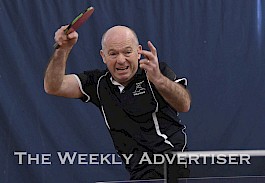 Horsham’s Leon Forrest was the toast of his home table tennis club, winning seven of nine games to emerge as the best-performing Horsham senior player during an annual shield tournament in Horsham at the weekend. The tournament, with competing teams from Horsham, Hamilton, Warrnambool and Mt Gambier, returned to the tables for the first time in nearly three years.  Picture: PAUL CARRACHER