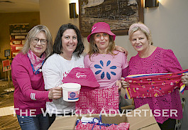 SUPPORTERS: Horsham Mother’s Day Classic committee members, from left, Kay Eyles, Jackie Exell, Janine English and Lesley Schuller prepare for Sunday’s event. Picture: PAUL CARRACHER