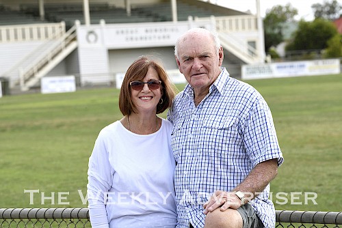 Lorraine and Ian Penny at Anzac Park, Warracknabeal. Ian received an OAM in Australia Day Honours.