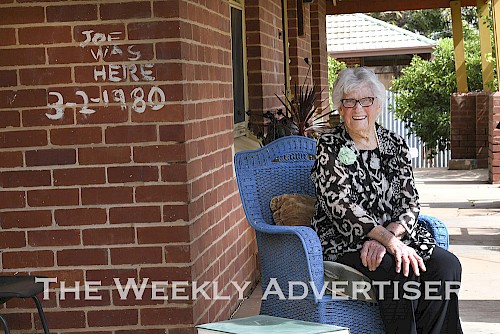 Hopetoun stalwart Olive Wellington received an OAM in Australia Day Honours. Olive's son Joe graffited her house in 1980. She left it there.
