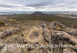 Amazing view from the summit of Hollow Mountain in Grampians National Park, Victoria, Australia